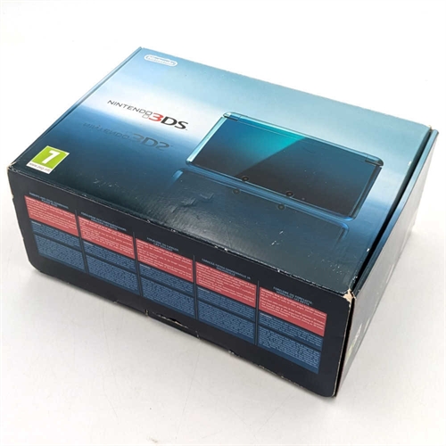 Nintendo 3DS - Aqua Blue - Complete In Box - Console - SNR CEM103093107 (B Grade) (Used)